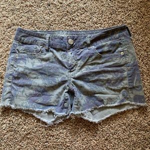 AE corduroy paisley shorts